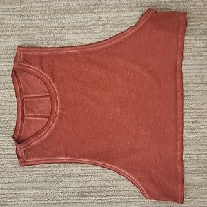 Lululemon Burnt Orange Cropped Tank